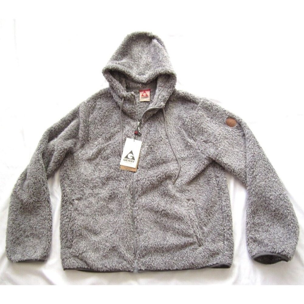 New W/ Tag Gerry Full Zip Plush Pile‎ Hooide Jacket Sz XL (BG9668) NW108